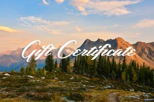 alpenglowphoto.ca Gift Certificate